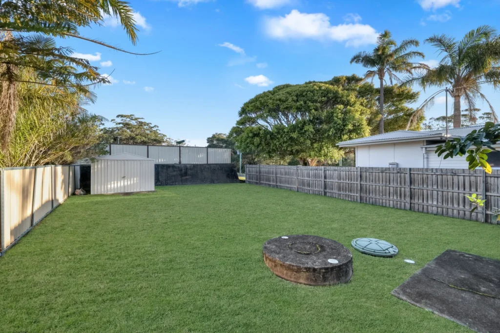 Back yard and shed