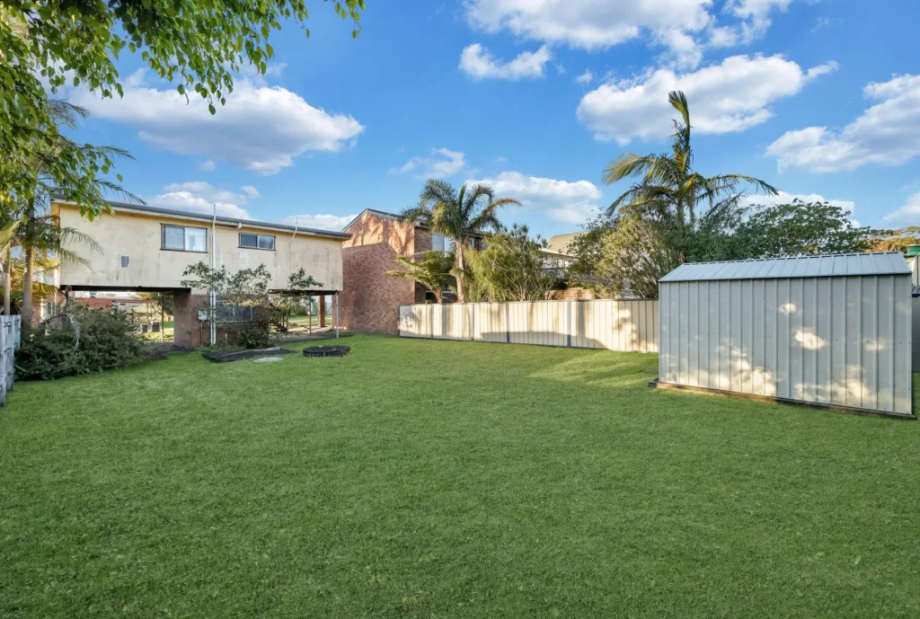 Back yard and shed