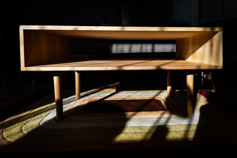 Felipe’s latest build: our custom coffee table