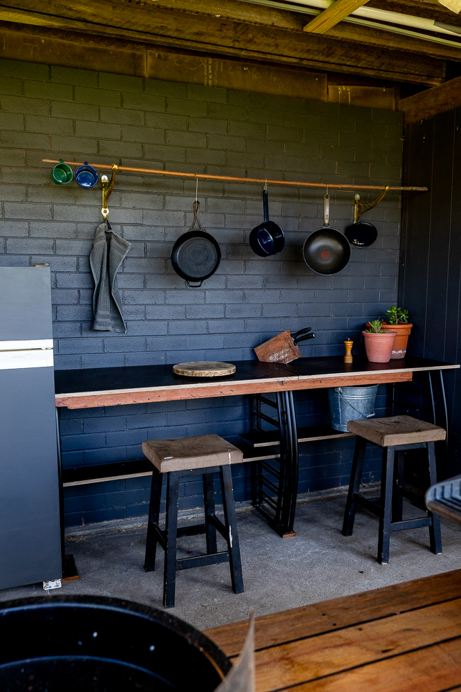 Addition to downstairs outdoor kitchen.
